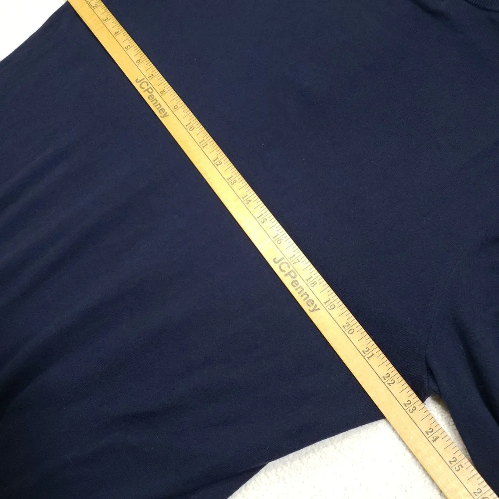 Banana Republic Sweater Mens XL Navy Blue Cotton Cashmere Quarter Zip Pullover